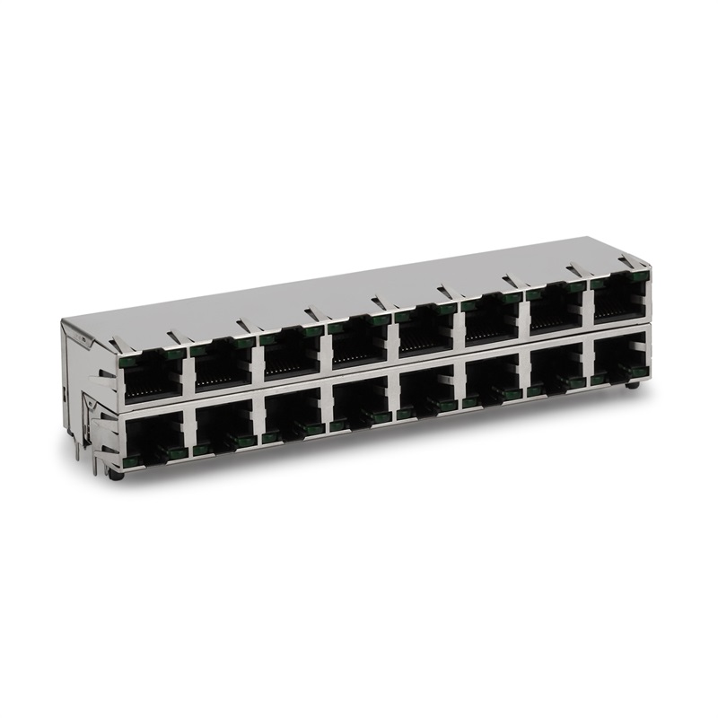 RJ45,2X8,LED,Kilbi korpus